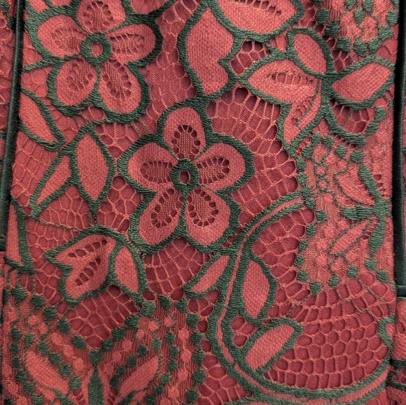 Kensie Red Lace Dress - Picture 4 of 6